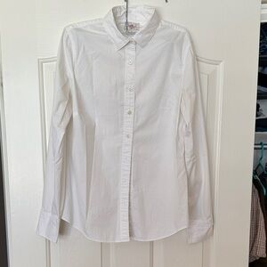 J. Crew White Men's Long-Sleeve Button Shirt